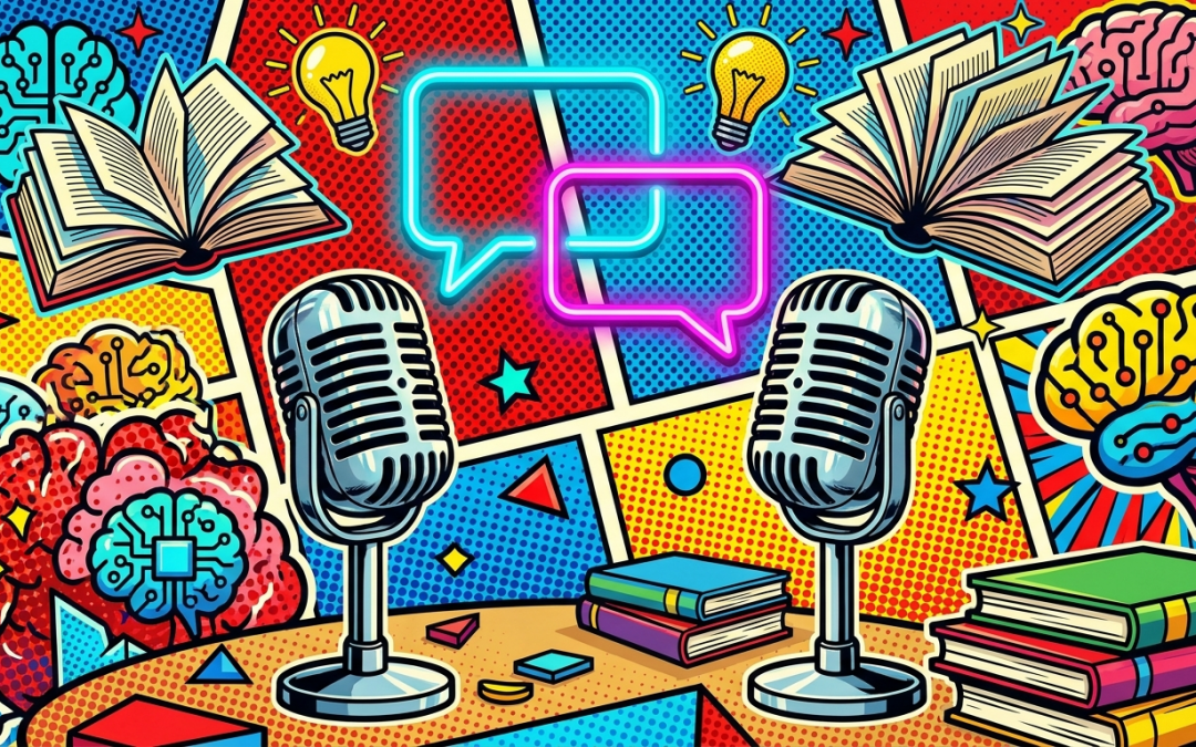 Pop-art illustration about knowledge and knowing in business with Edgar Geffroy