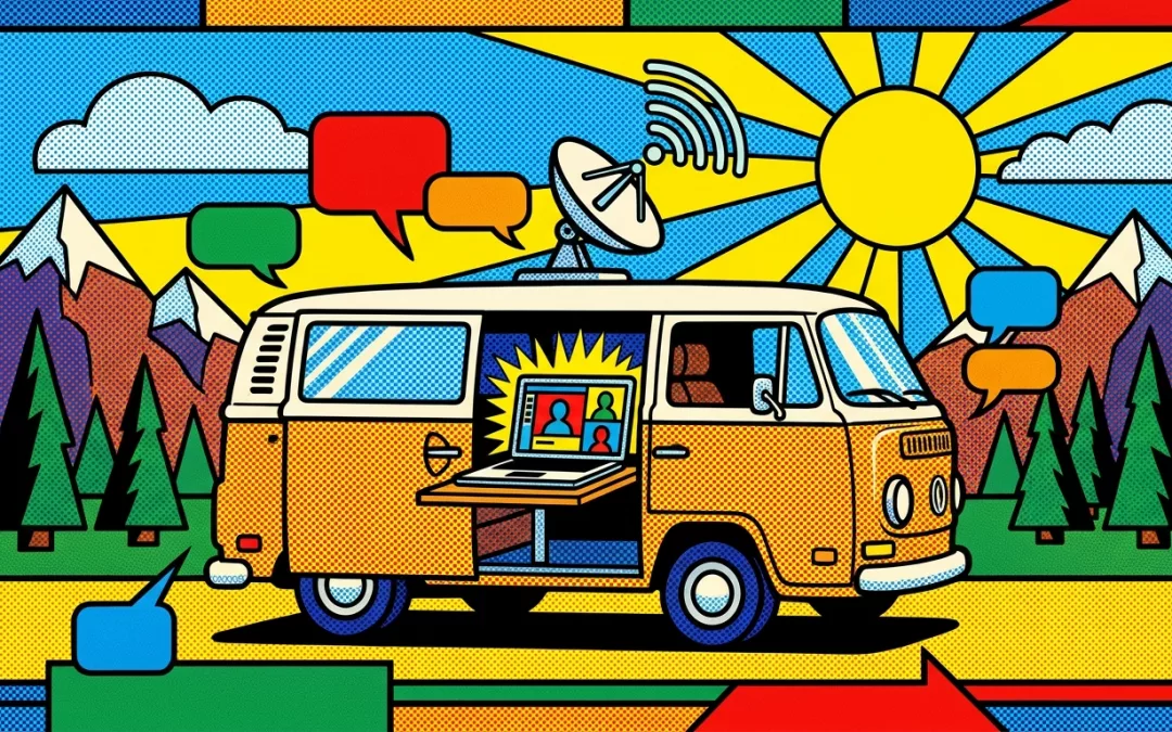 Videokonferenzen aus dem Camper